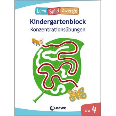 LernSpielZwerge Kindergartenblock - Konzentrationsübungen