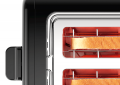 Kompakt Toaster, DesignLine, Schwarz