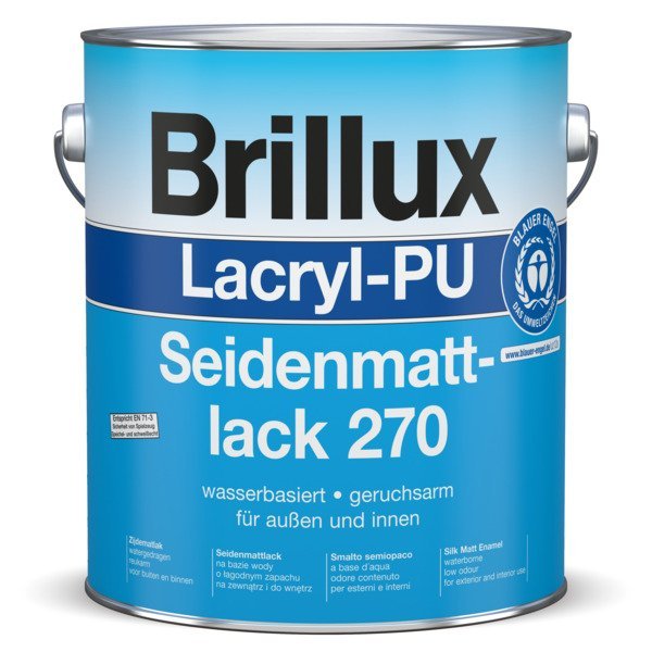 Lacryl-PU Seidenmattlack 270  - WEISS