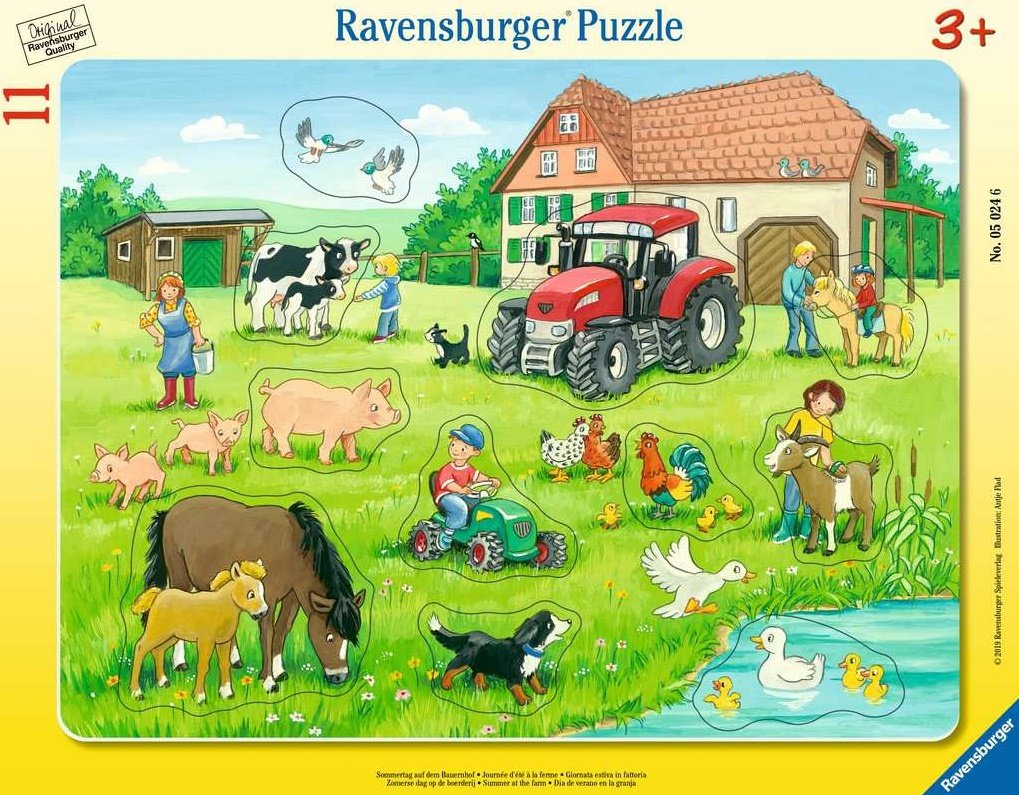 Sommertag auf dem Bauernhof  - Ravensburger Rahmenpuzzle