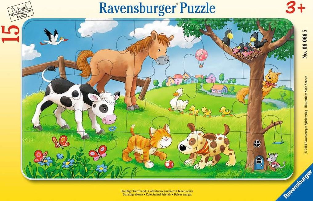 Knuffige Tierfreunde  - Ravensburger Rahmenpuzzle