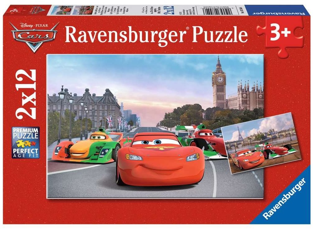 Cars Lightning McQueen und seine Freunde  - Ravensburger Kinderpuzzle 2x12 Teile