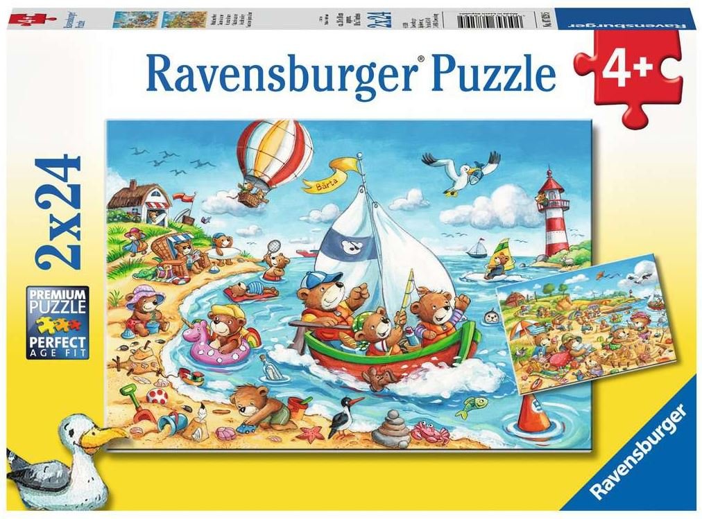 Urlaub am Meer  - Ravensburger Kinderpuzzle 2x24 Teile