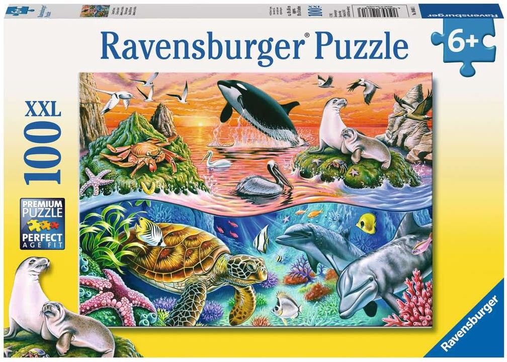 Bunter Ozean  - Ravensburger Kinderpuzzle 100 Teile XXL