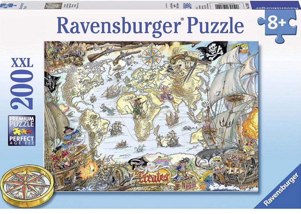 Piratenkarte   - Ravensburger Kinderpuzzle 200 Teile XXL
