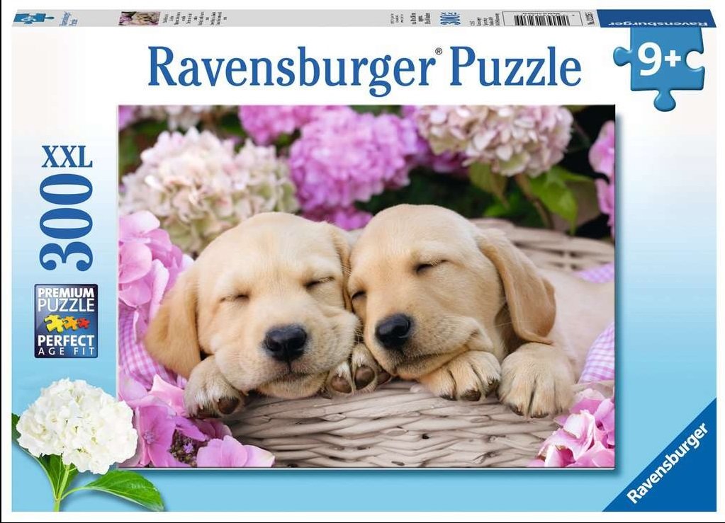 Hunde im Körbchen   - Ravensburger Kinderpuzzle 300 Teile XXL