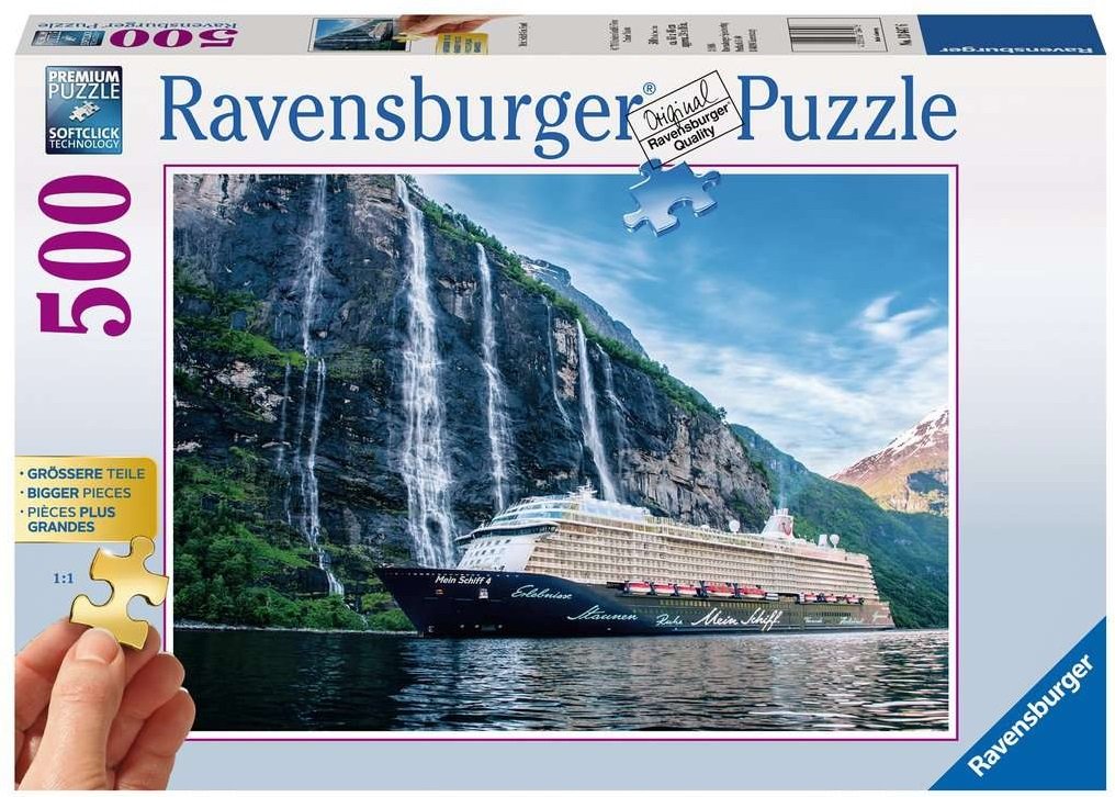 Mein Schiff 4 im Fjord    - Ravensburger Puzzle 500 Teile