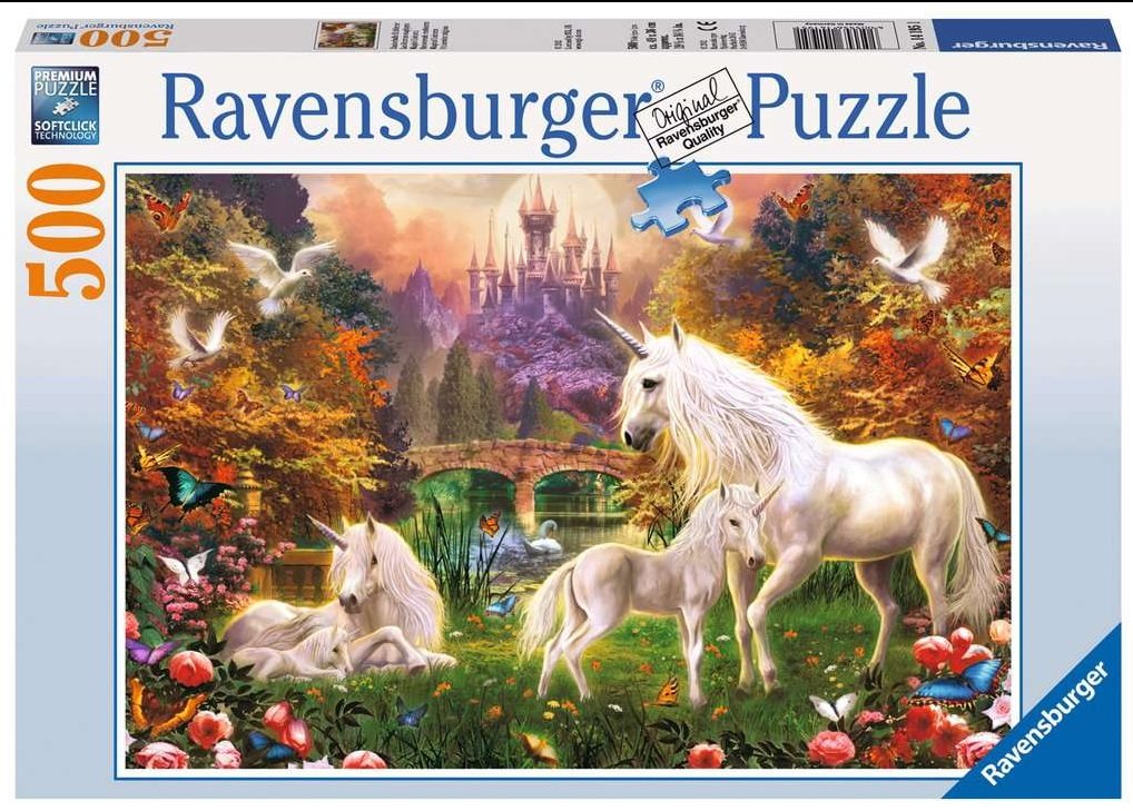 Zauberhafte Einhörner   - Ravensburger Puzzle 500 Teile