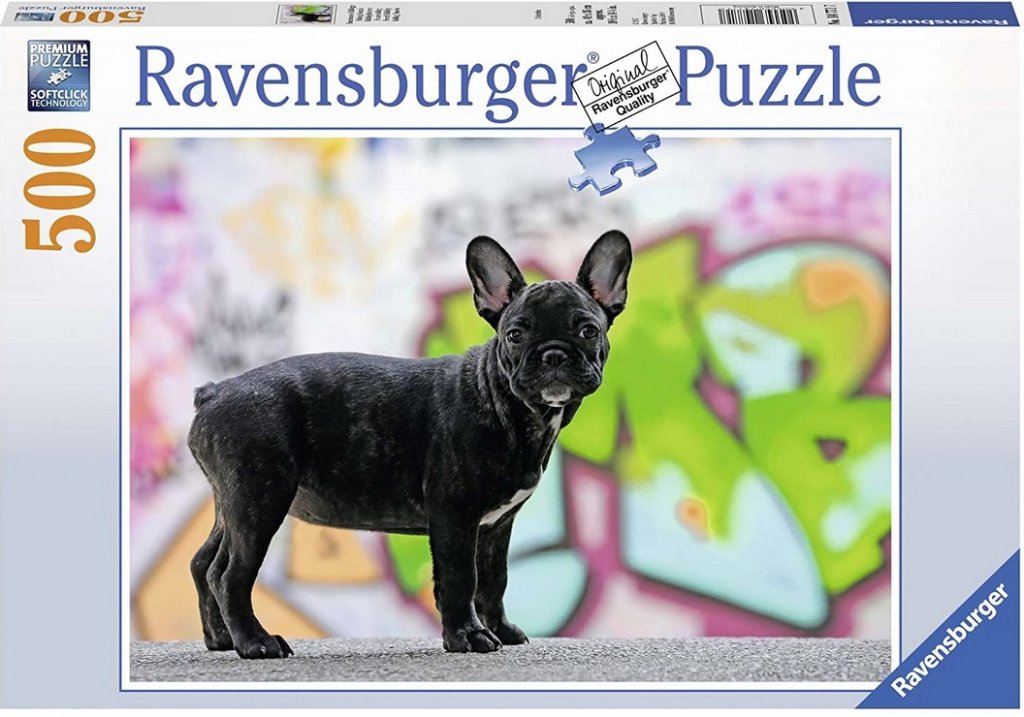 Französische Bulldogge   - Ravensburger Puzzle 500 Teile