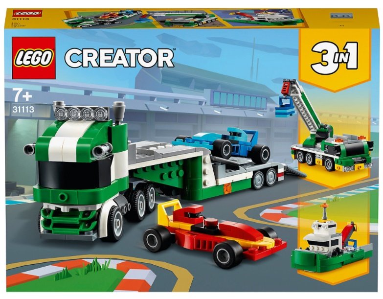 Lego Creator Rennwagentransporter