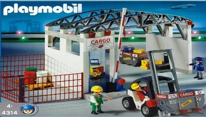 Cargohalle mit Gabelstapler  - Playmobil