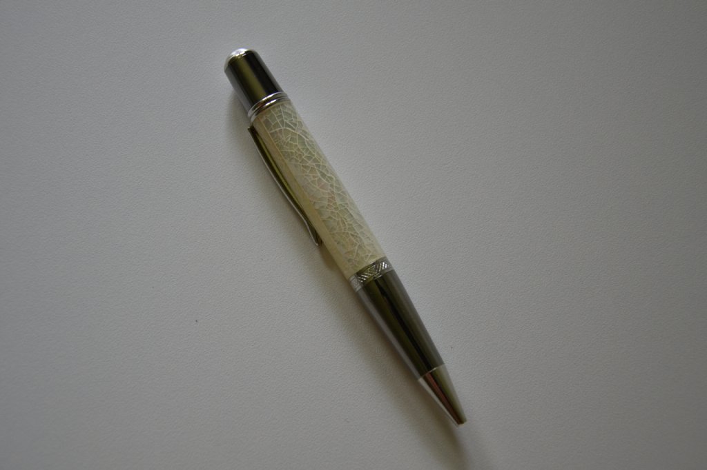 Gedrechselter Kugelschreiber Perlmut