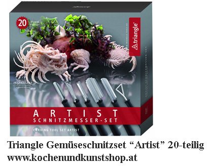 Gemüse & Obst Schnitzmesser Set 20-teilig "Artist"